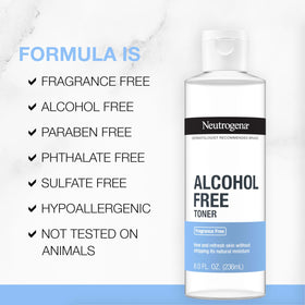 Neutrogena toner used at night prepping skin to absorb treatment products