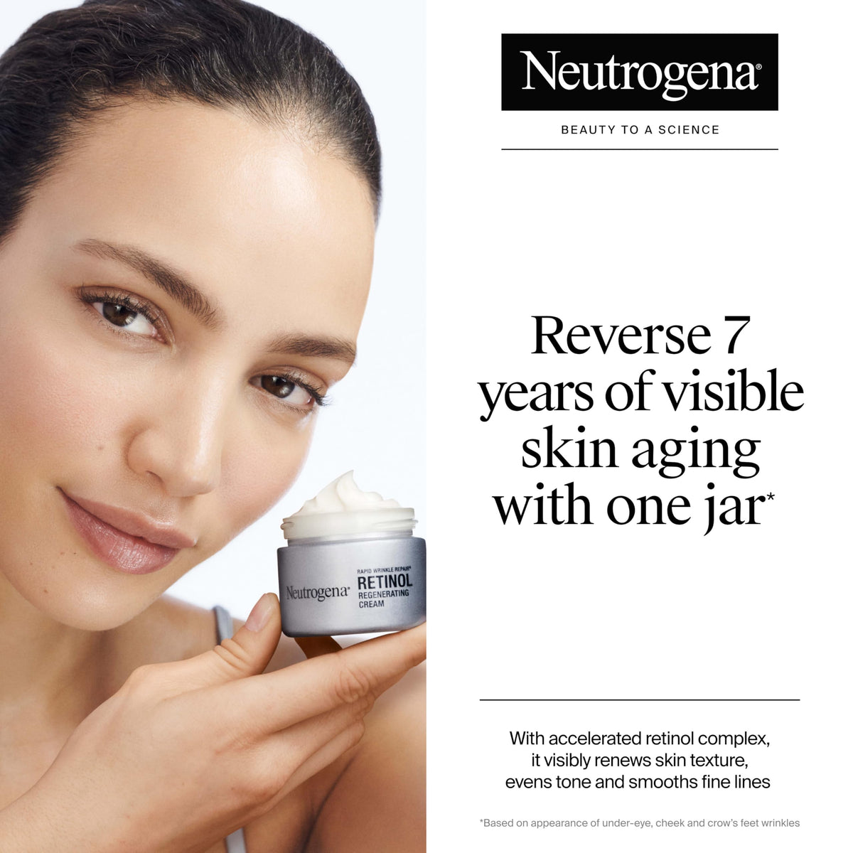 Neutrogena open jar close-up of cream texture for smooth hydration