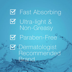 Neutrogena close-up of gel-cream texture highlighting hyaluronic hydration