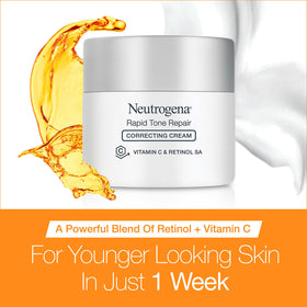 Neutrogena open jar close-up texture showing creamy retinol formula
