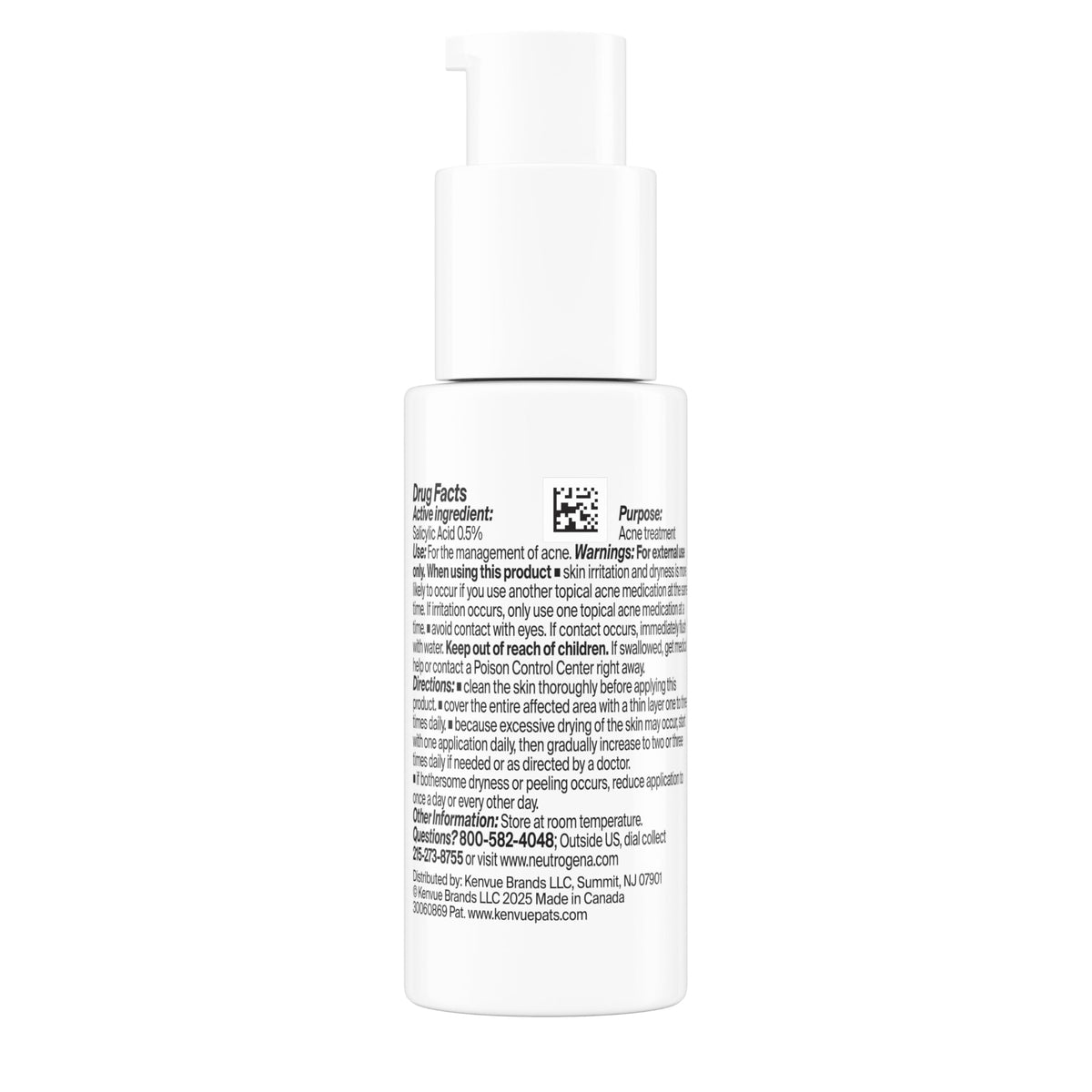 Neutrogena label close-up emphasizing actives and usage benefits