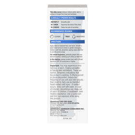 Neutrogena label close-up showing ingredient callouts for informed purchase decisions