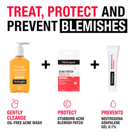 Neutrogena patch turning opaque as it absorbs fluid and shows results
