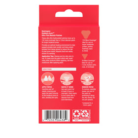 Neutrogena patch applied to cheek in nighttime routine preventing picking and friction