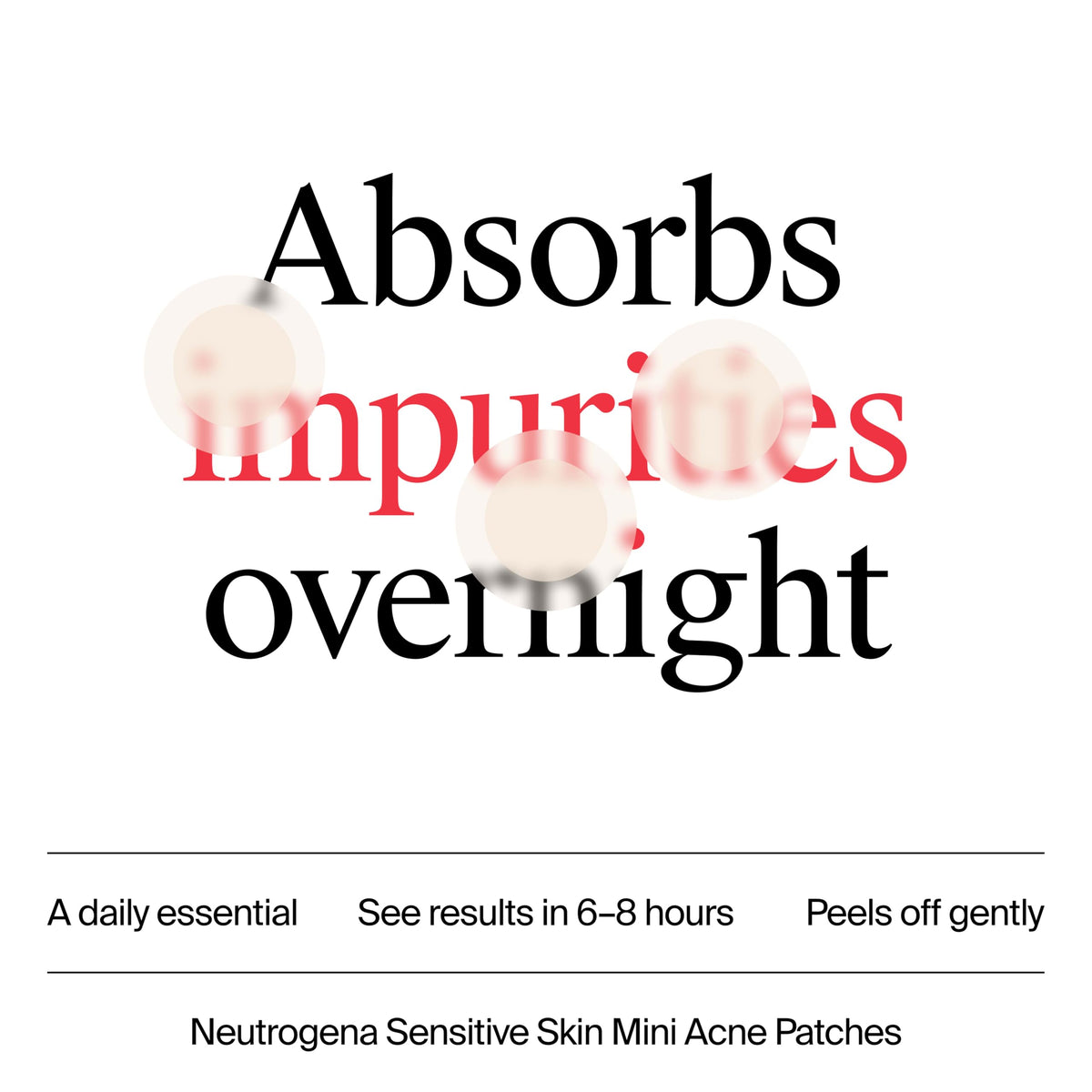 Neutrogena clear patch on face in lifestyle scene for discreet daytime wear
