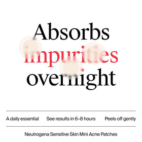Neutrogena clear patch on face in lifestyle scene for discreet daytime wear