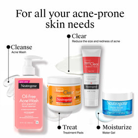 Neutrogena on bathroom shelf lifestyle shot promoting daily skincare routine