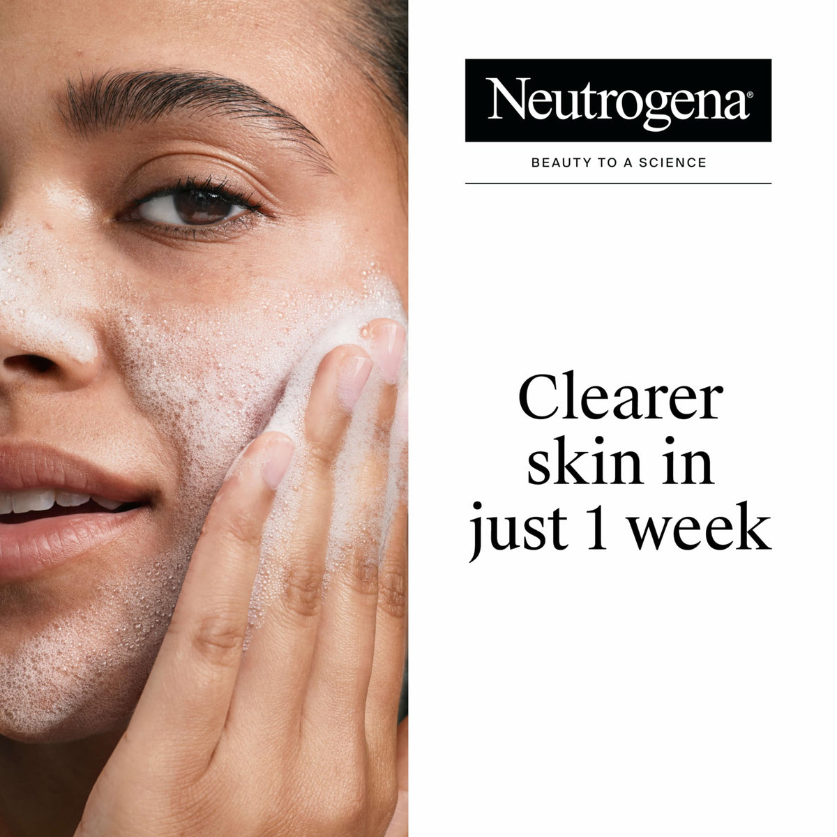 Neutrogena pump and cap close-up highlighting easy dispensing and control