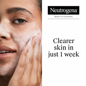 Neutrogena pump and cap close-up highlighting easy dispensing and control