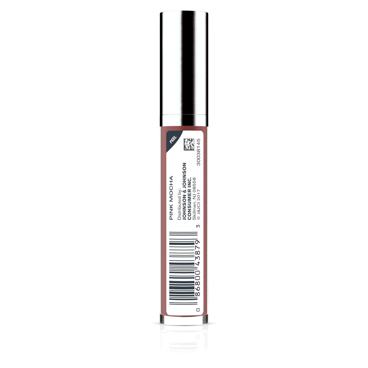 Neutrogena Pink Mocha ingredients label close-up emphasizing hyaluronic acid benefit