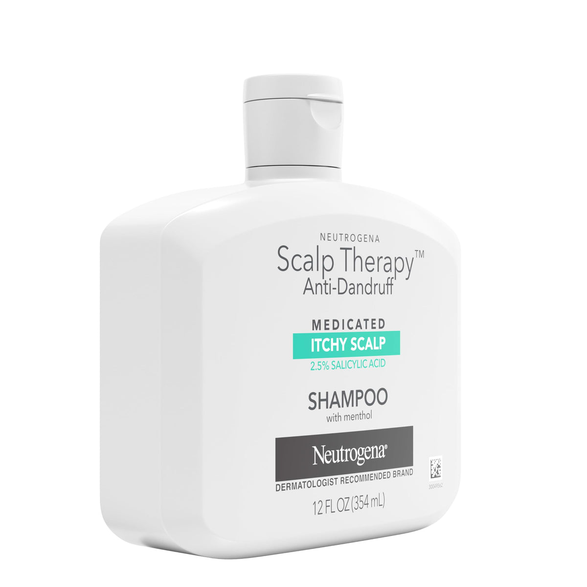 Neutrogena shampoo being poured onto scalp for targeted cleansing