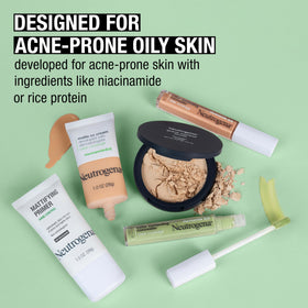 Neutrogena ingredient label close-up highlighting niacinamide and clean formulation