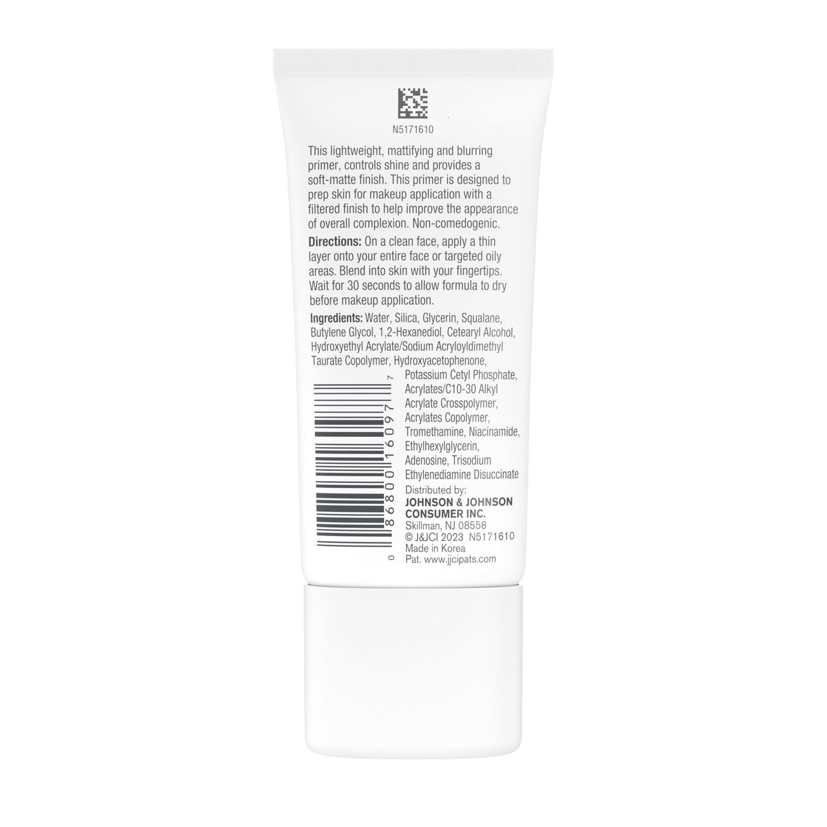 Neutrogena primer tube on bathroom counter showing easy everyday use