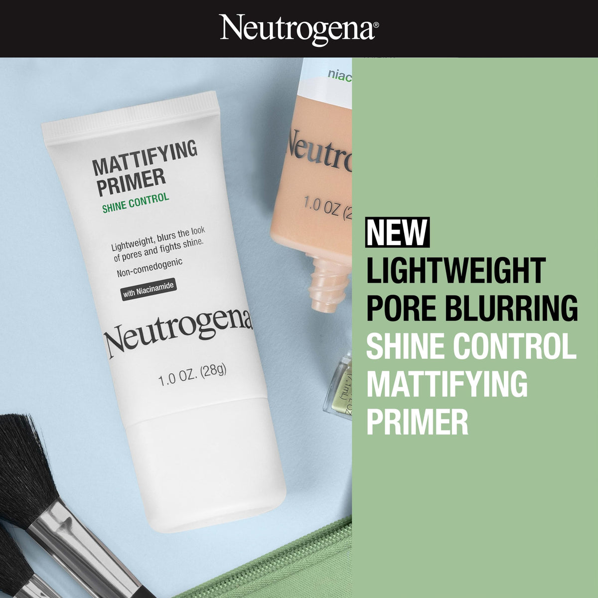 Neutrogena primer texture close-up highlighting lightweight blendability