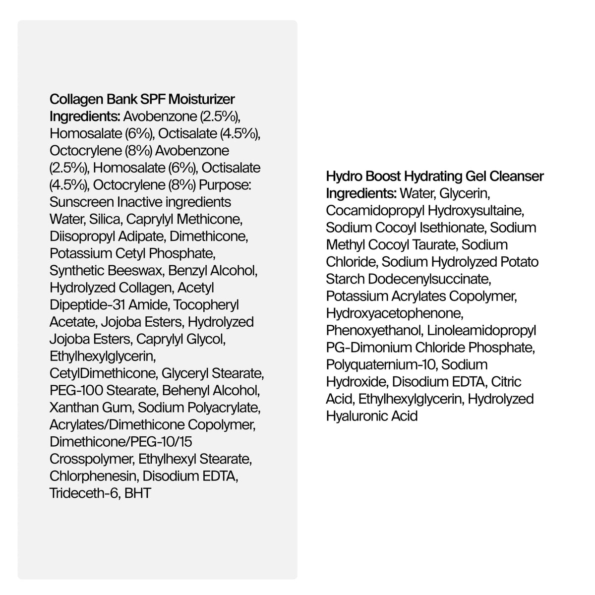 Neutrogena product label closeup highlighting key ingredients and gentle formula