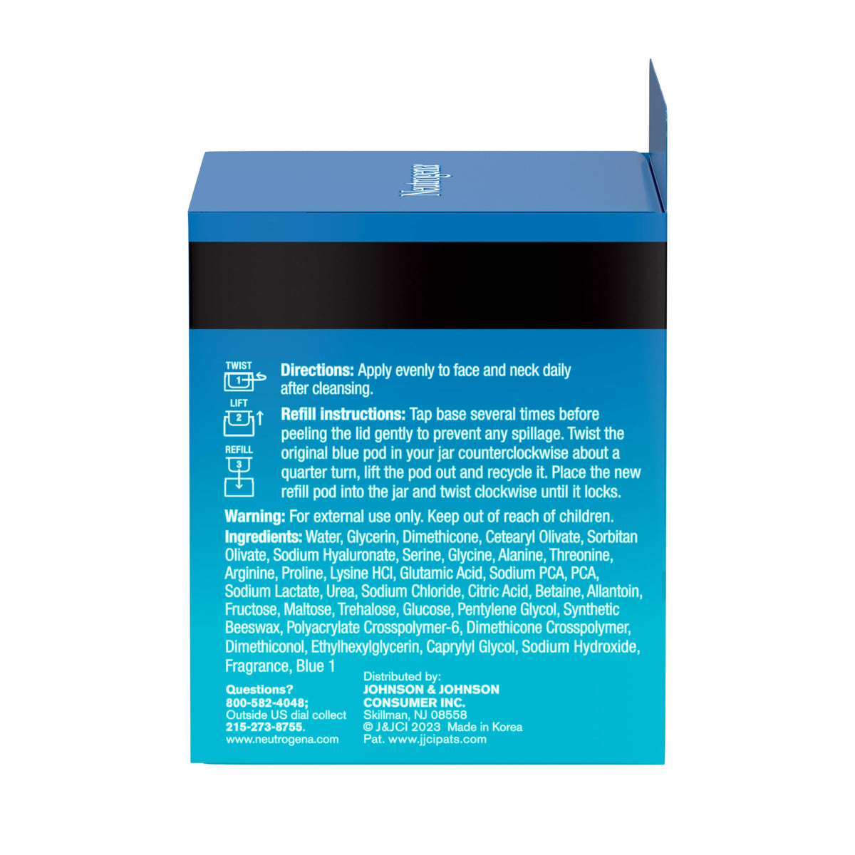 Neutrogena product beside coin demonstrating the compact 1.7 oz travel-friendly size