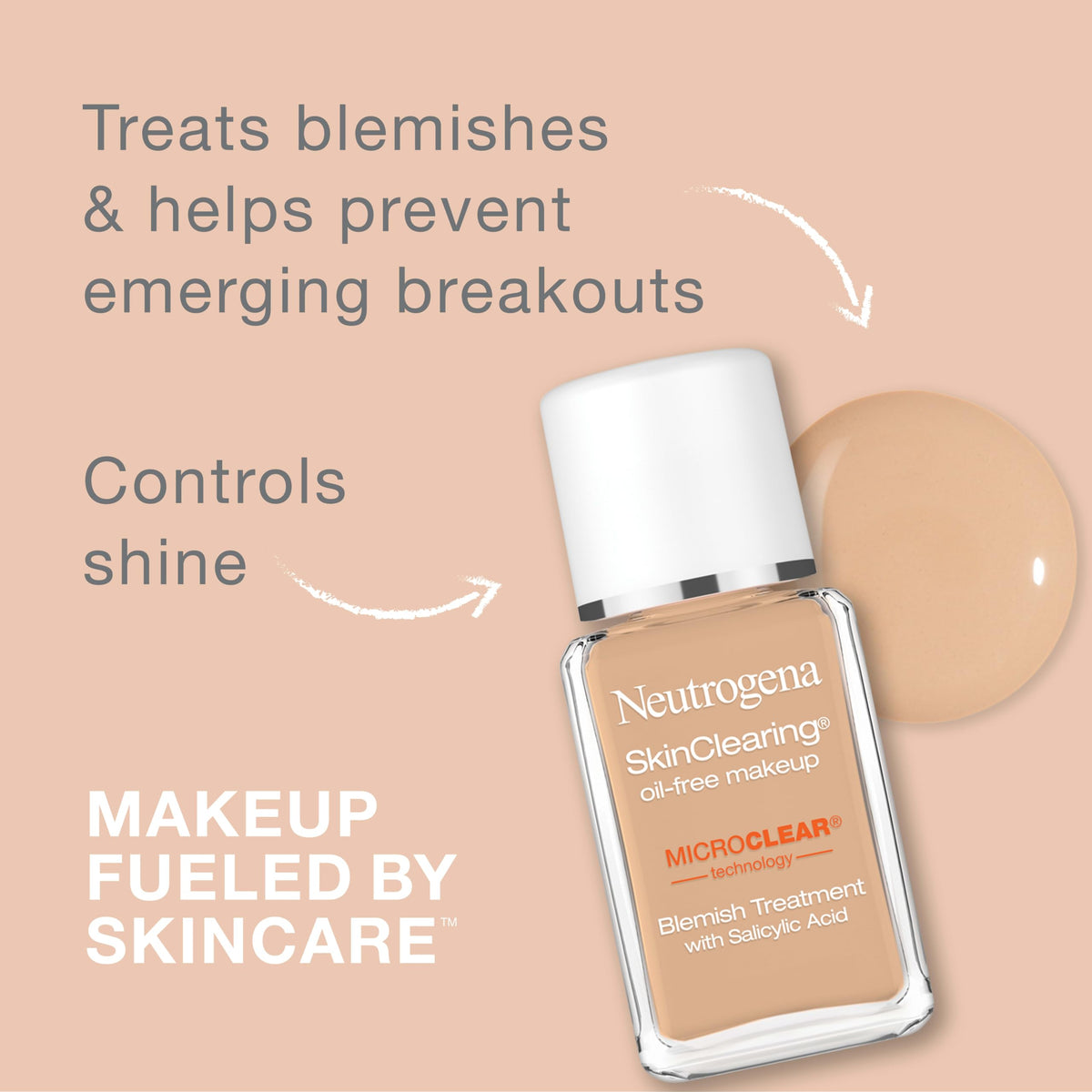 Neutrogena bottle label close-up highlighting active ingredient transparency