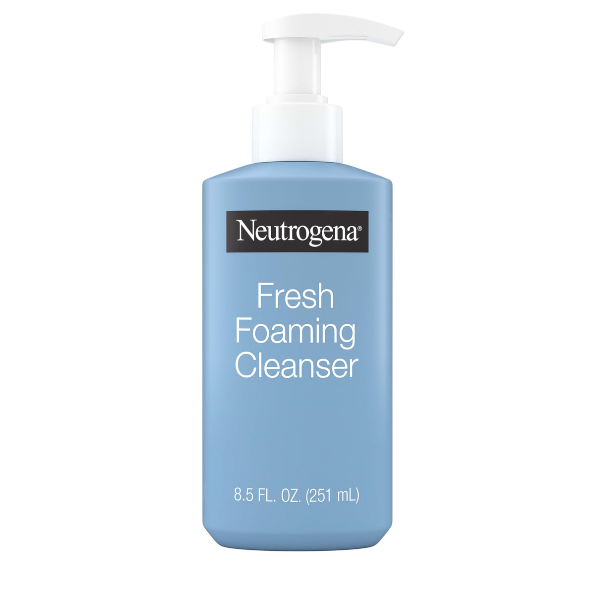 Neutrogena pump bottle front view showing clean packaging and easy dispensing