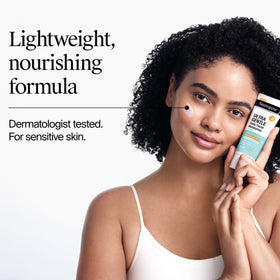 Neutrogena pump dispensing a pea-sized amount for easy application