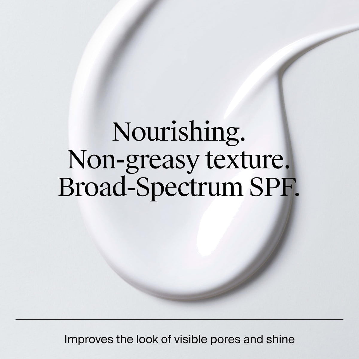 Neutrogena pump dispensing lotion onto fingertip for controlled application benefit