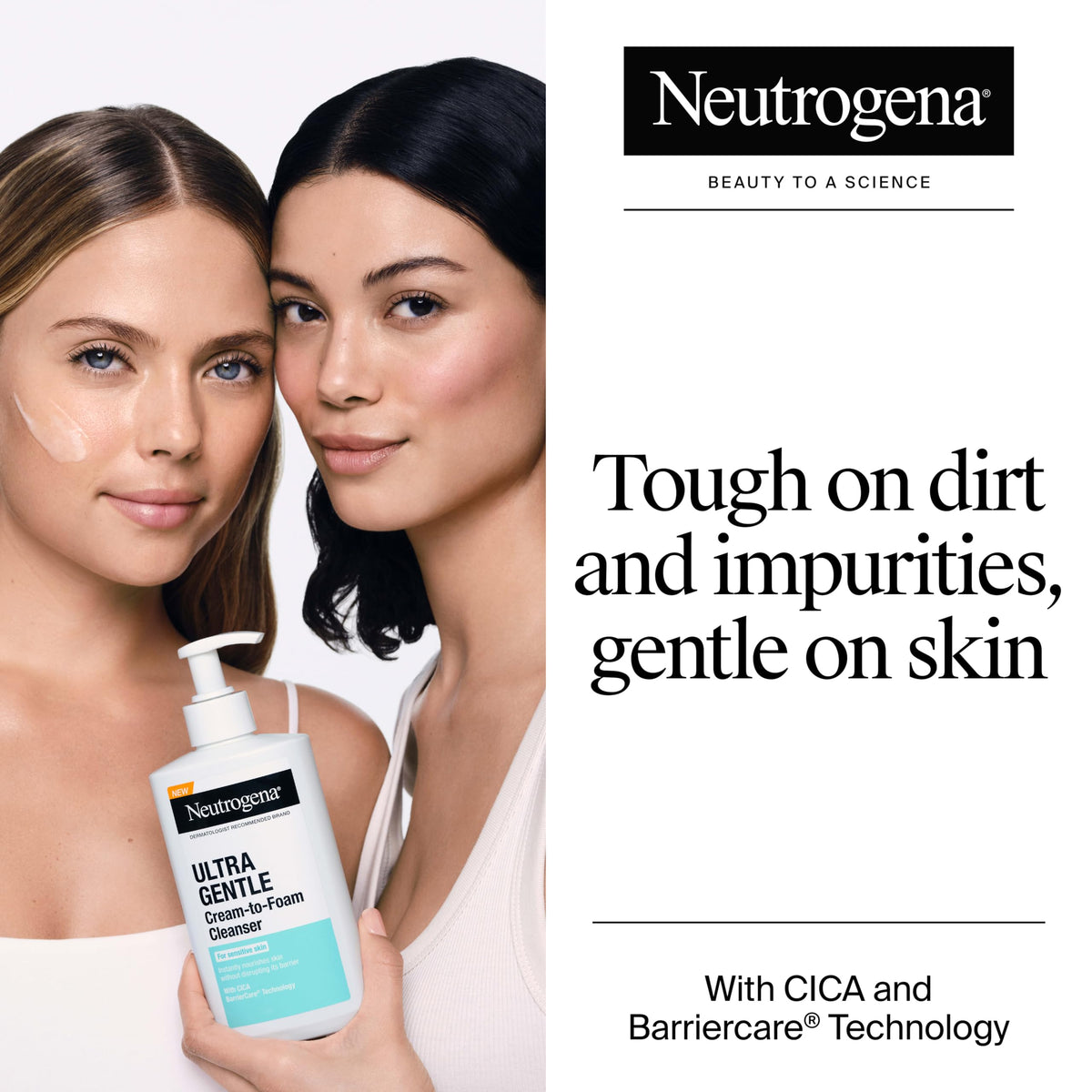 Neutrogena pump close-up for easy dispensing and controlled use