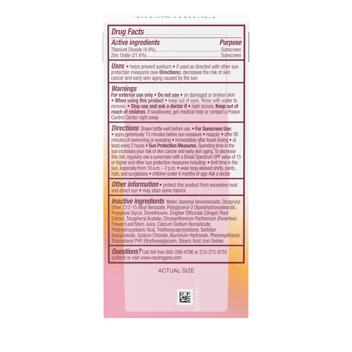 Neutrogena used in outdoor setting showing water resistance and protection benefit