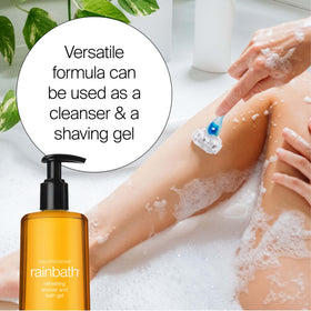 Neutrogena Rainbath added to bath water for softening skin and relaxation