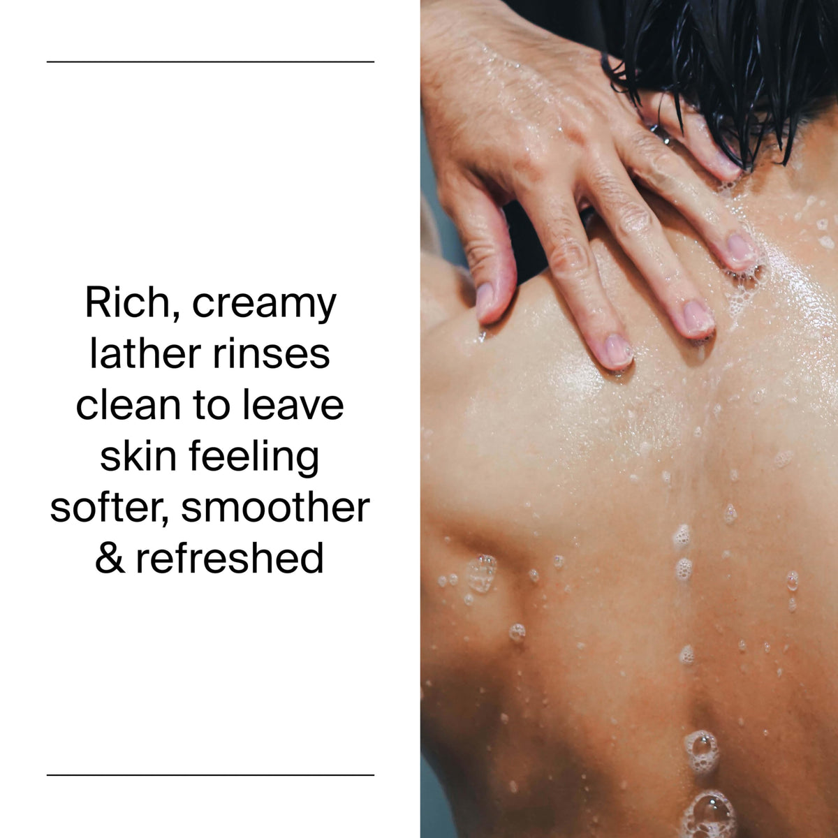 Neutrogena Rainbath closeup label highlighting scent blend and conditioning benefit