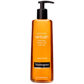 Neutrogena Rainbath front pump bottle showing label and 40 fl oz size for convenience