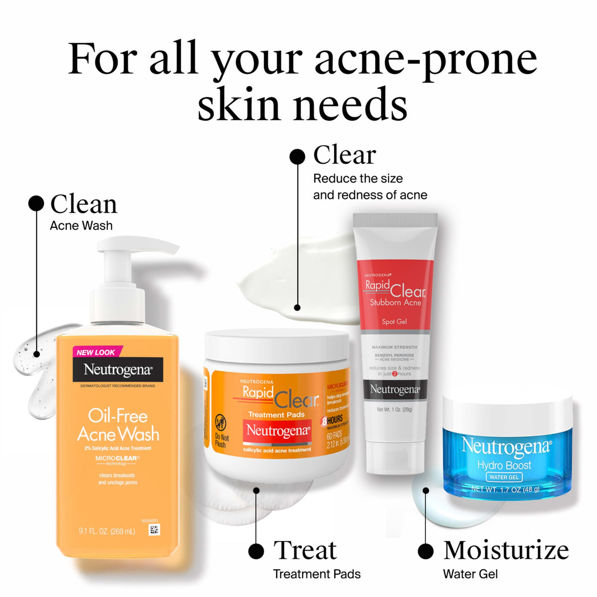 Neutrogena tube placed on bathroom counter as part of skincare routine