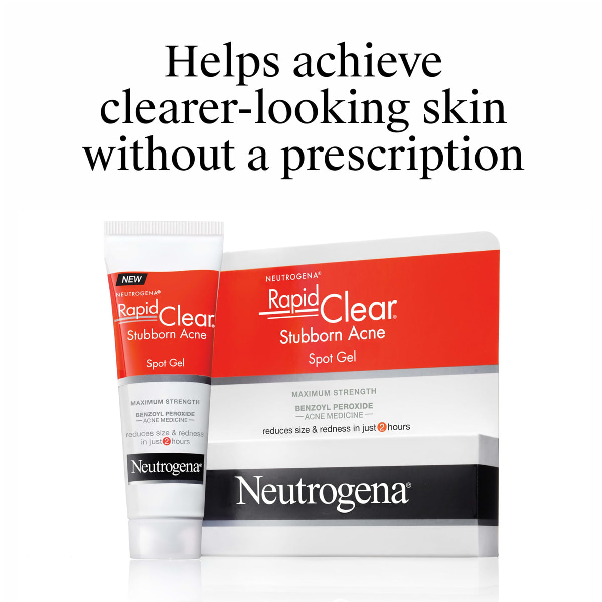 Neutrogena tube beside common items to show 1 oz travel-friendly size