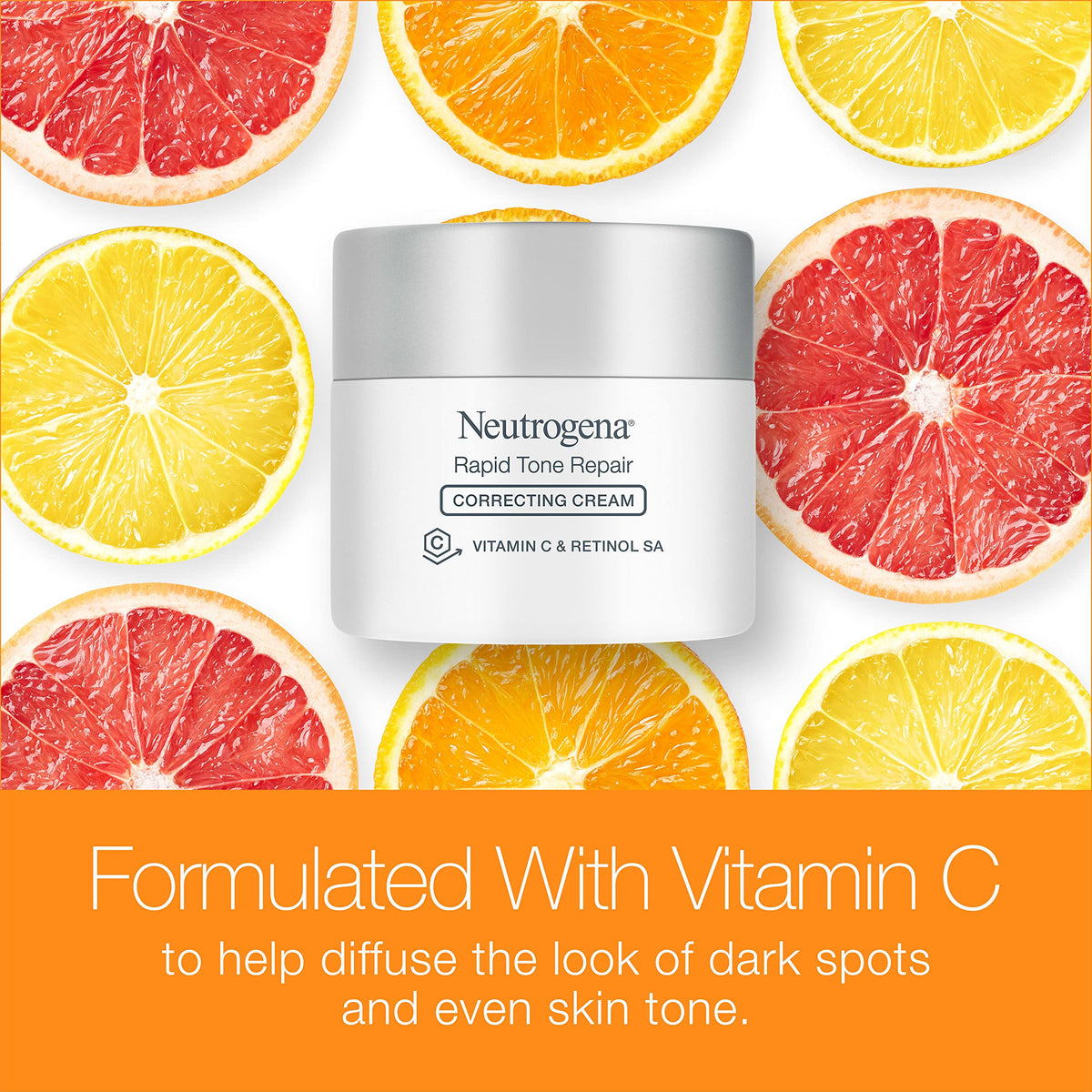 Neutrogena applied to cheek during morning routine for radiant skin
