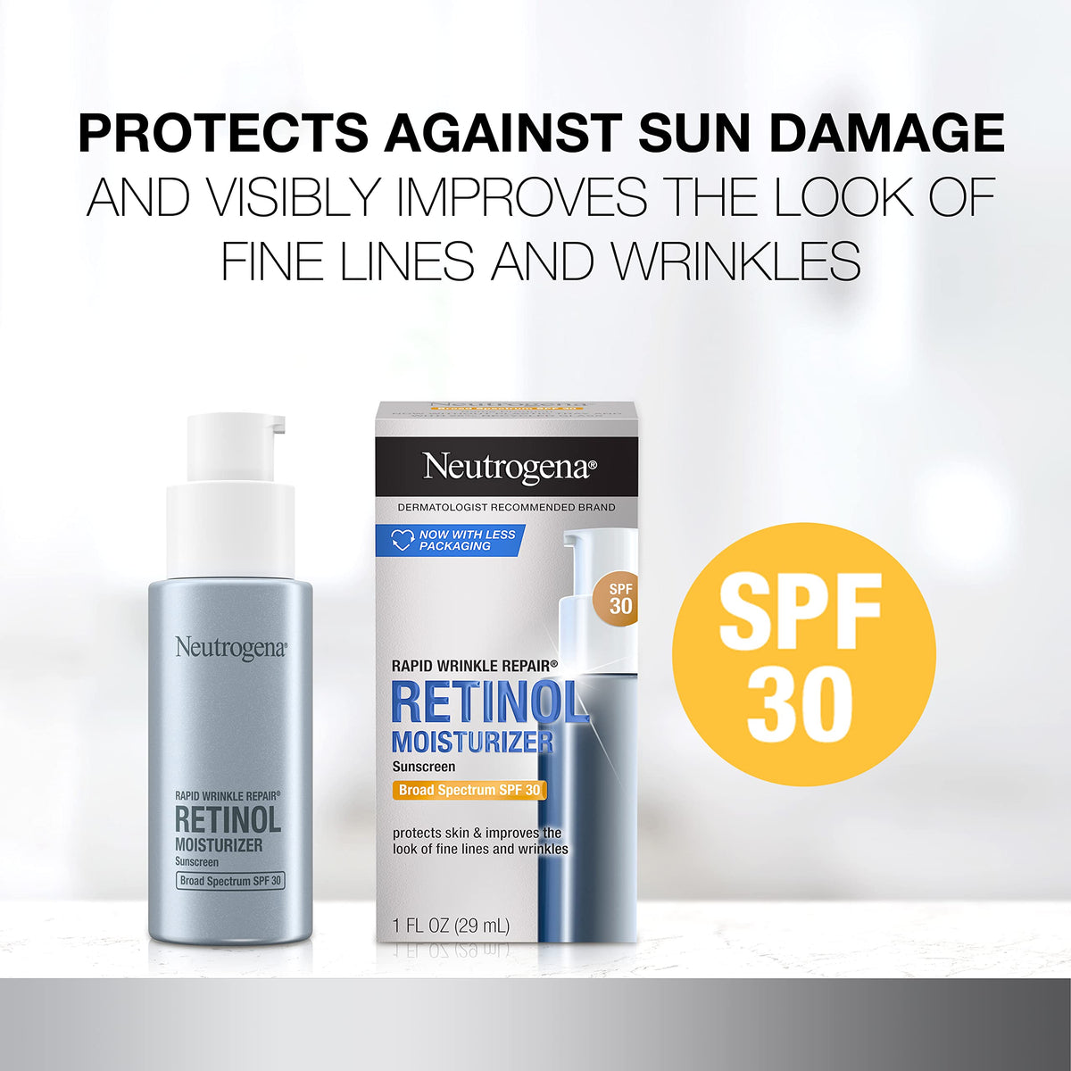 Neutrogena Rapid Wrinkle Repair cream texture close-up for lightweight hydration