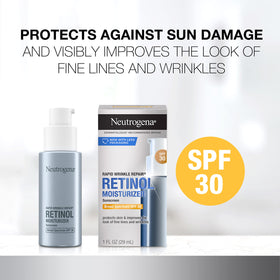 Neutrogena Rapid Wrinkle Repair cream texture close-up for lightweight hydration