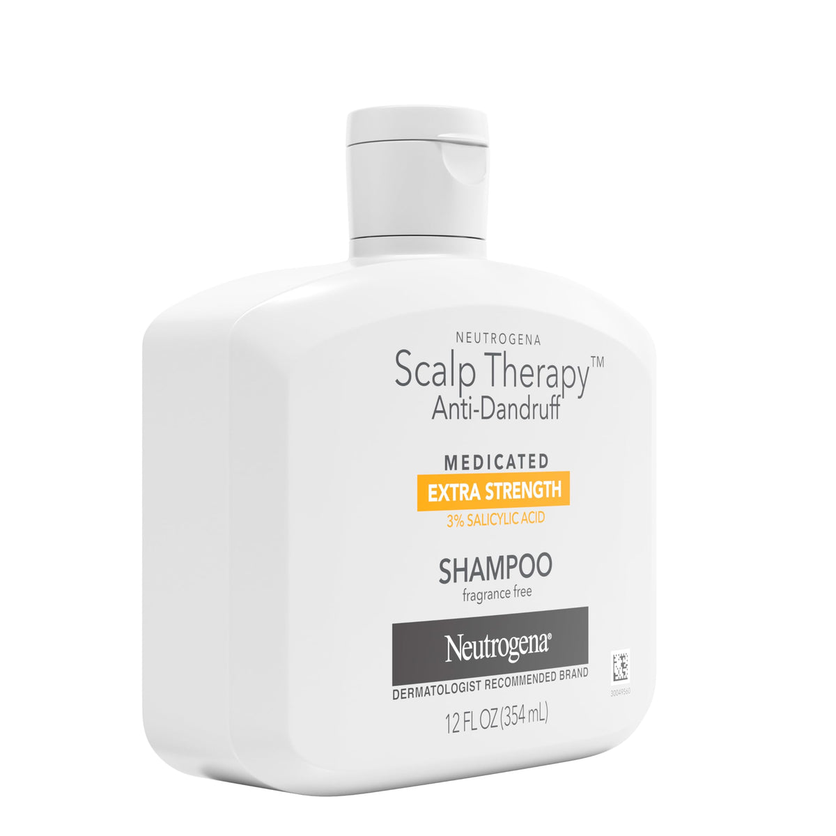 Neutrogena Scalp Therapy back label showing ingredients and usage directions