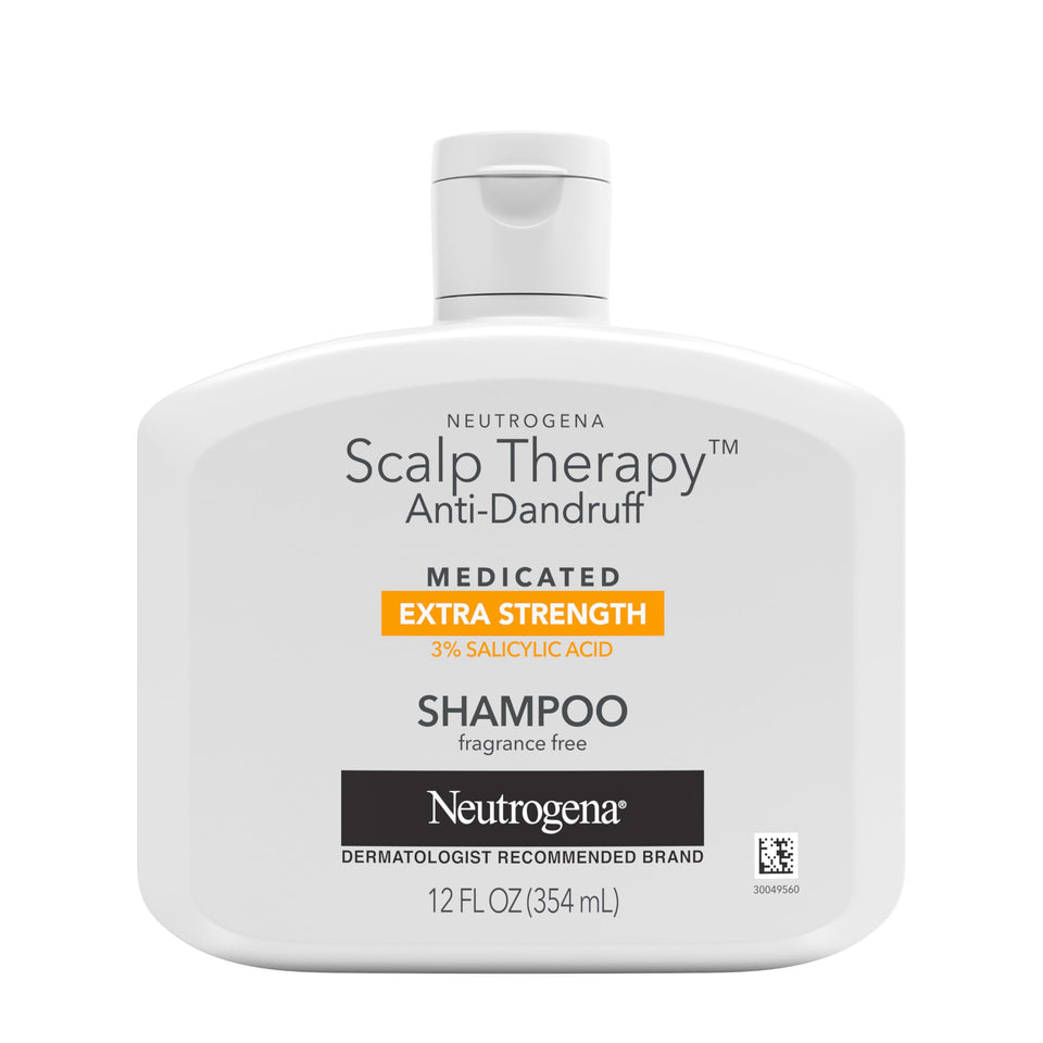 Neutrogena Scalp Therapy front packaging showing bottle and label benefit