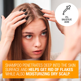 Neutrogena Scalp Therapy texture close-up highlighting gentle lathering benefit
