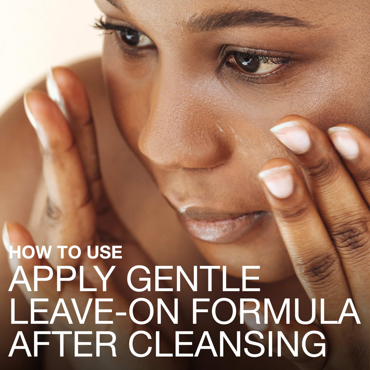 Neutrogena applying serum to cheek to demonstrate targeted pore treatment