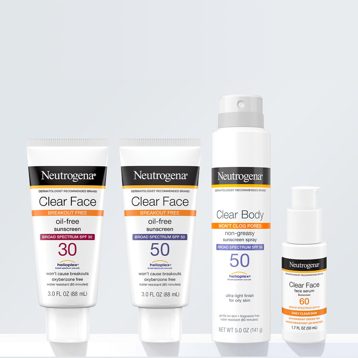 Neutrogena serum layered under makeup demonstrating primer benefit
