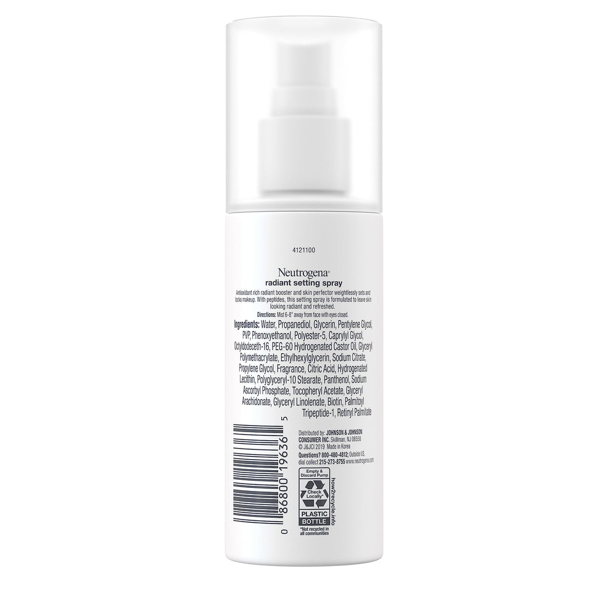 Neutrogena setting spray on bathroom counter shows daily routine compatibility