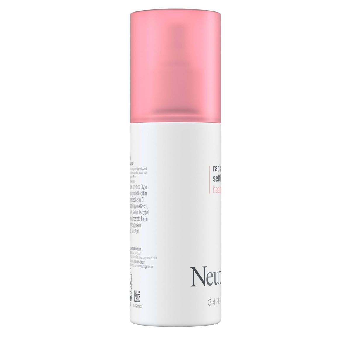 Neutrogena setting spray mist on skin shows lightweight hydration and glow