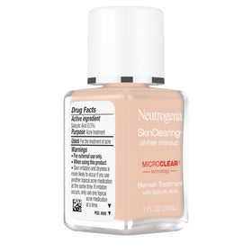 Neutrogena shade swatch on arm showing Soft Beige 50 match and coverage