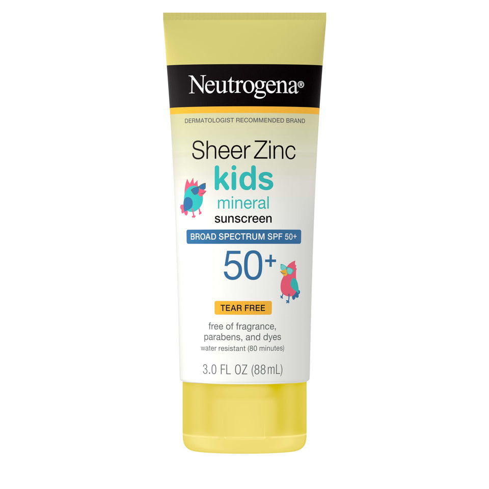 Neutrogena front packaging showing SPF 50 small travel tube for convenient protection