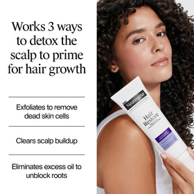 Neutrogena silicone applicator close-up for targeted scalp massage benefit