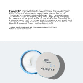 Neutrogena jar next to hand for size comparison showing compact travel-friendly benefit