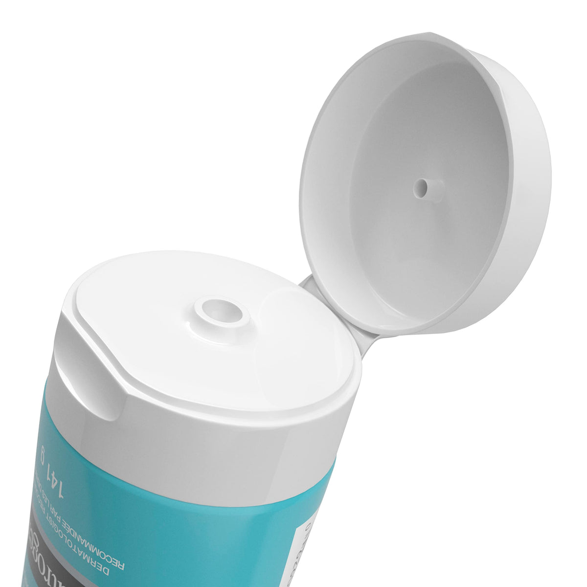 Neutrogena tube beside hand for scale showing convenient 5 oz size
