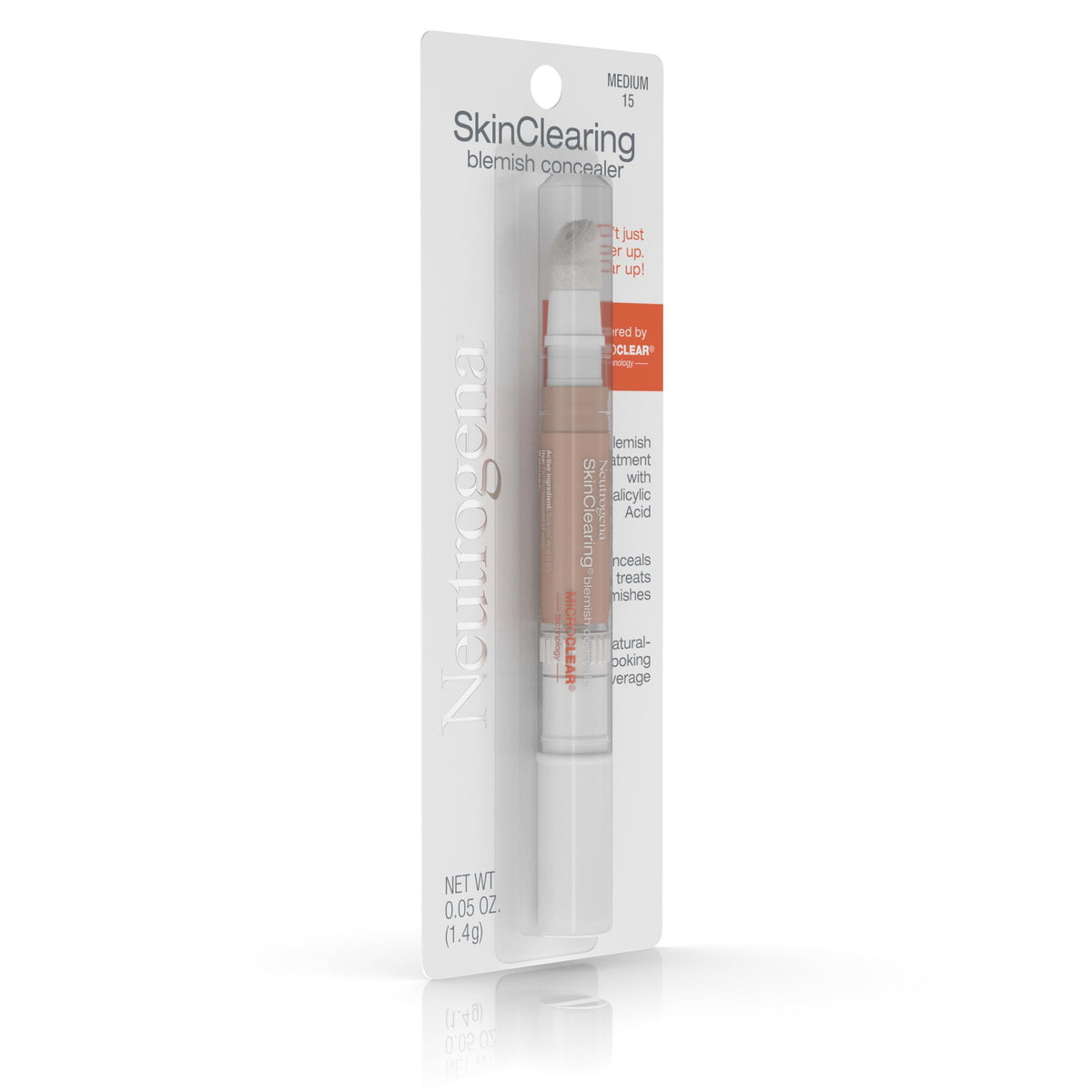 Neutrogena size comparison next to lipstick highlighting travel-friendly portability