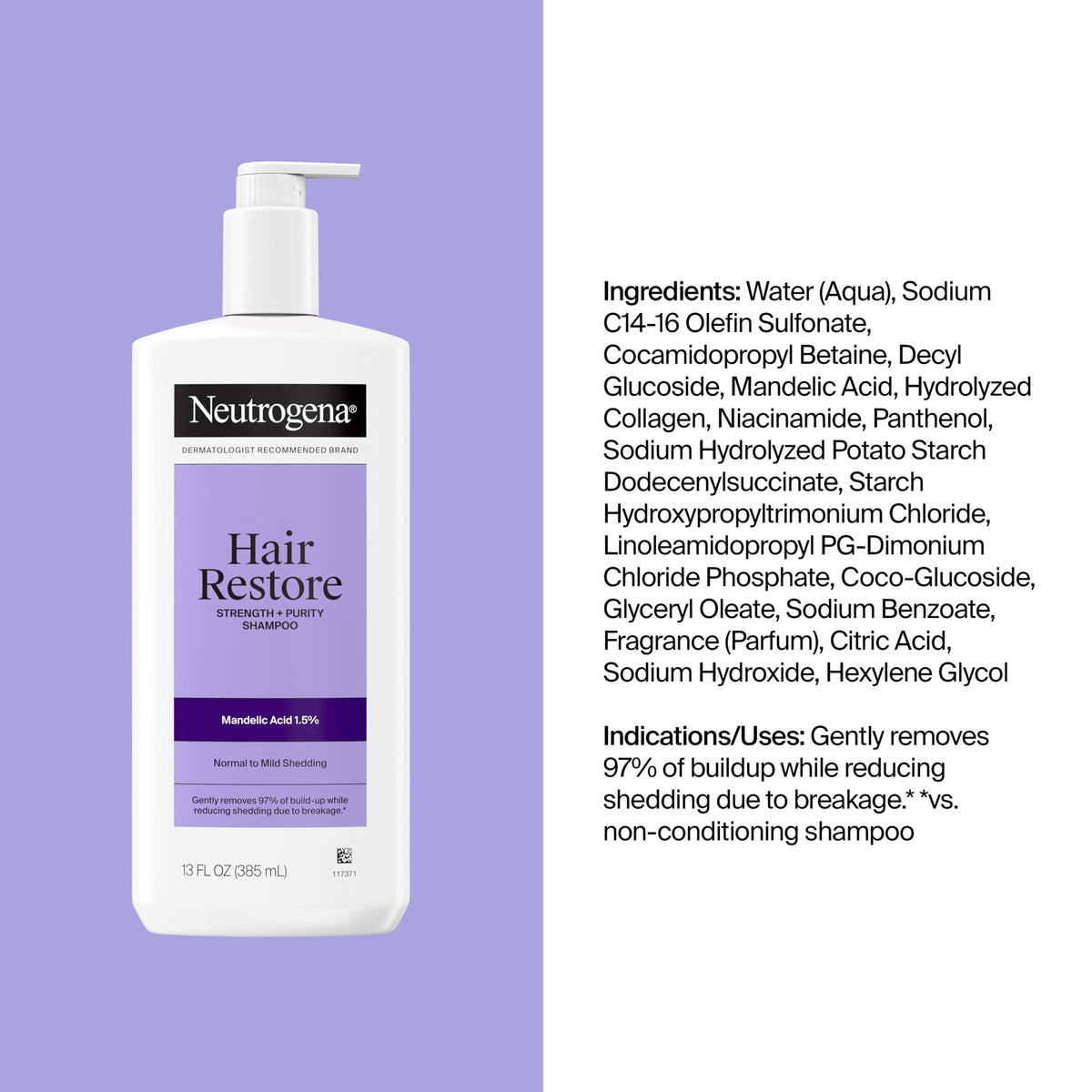 Neutrogena bottle in hand for scale showing the 13 fl oz pump convenience and value