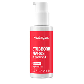 Neutrogena bottle next to hand for size scale showing 1 fl oz convenience benefit