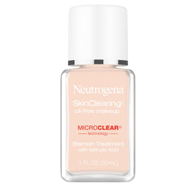 Neutrogena front bottle showing SkinClearing foundation and benefit of acne control